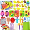 VIPNAJI Formine per Plastilina, 45 Pezzi, Giochi per Bambini 2-10 Anni, Accessori, regalini fine Festa Compleanno per Ragazzo , con Borse