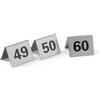 Hendi Targhette numerazione tavoli, HENDI, Numero 49-60, 50x35x(H)40mm