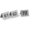 Hendi Targhette numerazione tavoli, HENDI, Numero 61-72, 50x35x(H)40mm