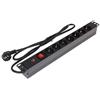 Multipresa da rack 19 7 Prese universali con interruttore luminoso