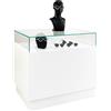 Teca TP 02 banco con vetrinetta bianco 100 cm