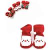 Il Mondo di Noah Calze Natalizie Neonato Calzini Antiscivolo Bambino/Bambina Unisex 0-12 Mesi