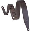 Levy's, M17D-DBR, Tracolla in Pelle Conciata al Vegetale Dark Brown 2 1/2, Larga 2 1/2 (6.35 cm), Regolabile in Lunghezza fino a 54 1/2 (138.43 cm), Colore Dark Brown,