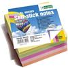 D.RECT | Foglietti Adesivi | Set di 1 Pezzi | 76x76mm | Note Adesive | 1x400 un Blocco di Fogli | Forniture per Ufficio | Colori Neon