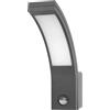 Adviti Piryt Faretto Led da Esterno 800lm 4000K con Sensore di Movimento 140° IP54 Ideale per Facciate Balconi Terrazze Giardini (Grigio)