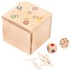 Small Foot 6558 Dado Asso in legno small foot in legno, gioco veloce imparato dadi con due dadi, da 5 anni in poi