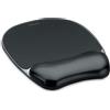 Fellowes Tappetino mouse poggiapolsi, tappetino mouse in Gel Crystals con base in gomma antiscivolo, mouse pad ergonomico per computer, home office, compatibile con mouse laser e ottici, colore nero