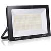 loyal 300W Faretto LED da Esterno 30000LM Super Luminosa Bianco Caldo 3000K Fari LED Lampada, Impermeabile IP65 Proiettore Faro, Luce di Sicurezza per Giardino Corridoio Piazza Cortile Garage