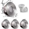 Sweier Impermeabile Downlight da Incasso IP65, 5W Bianco Caldo 3000K Faretto da incasso per Bagno, 430 Lumen Faretto da Incasso Impermeabile GU10, 68mm cut-out, Set di 4, Inclusa Presa GU10