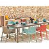 Nardi Garden Set tavolo Rio 140 con 6 sedie Net Multicolor