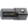 GEDORE Adaptador, forma corta, 1/4-1/4