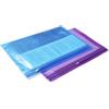 Rapesco 0798 Buste con Chiusura a Zip in Metallo, A4+, Blu e Viola Trasparente, Confezione da 25