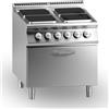 Ristosubito Cucina elettrica MDLR 4 piastre quadre Forno elettrico Modello CL7080CFEQ