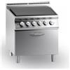Ristosubito Cucina tuttapiastra elettrica MDLR Forno elettrico Modello CL7080TPFE