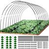 Anyingkai Cerchi da Giardino per Serra,Cerchi per Serra Tunnel Orto,Archi per Serra Orto,Archi per Tunnel Orto,Tunnel Hoops, Robusto Telaio di Supporto per Tunnel da Giardino per Cortili (18PCS)