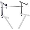 Stagg KXS-AE Estensione per supporti per tastiera per fissaggio su tubi di diametro 26 mm, Altezza 35,5 cm, Acciaio, Nero