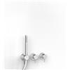 Zazzeri Z316 miscelatore doccia ad incasso con deviatore e doccetta a 2 vie acciaio inox AISI316