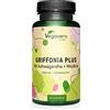 Vegavero Griffonia 5-HTP Vegavero® | con Ashwagandha KSM-66® e Rhodiola Rosea | 20% 5HTP (5-idrossitriptofano) | Integratore Precursore Serotonina | Senza Additivi | 90 capsule | Vegan