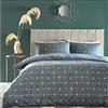 furn. Bee Deco - Set copripiumino singolo, cotone, poliestere, blu francese