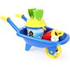 BLUE SKY - Carrello con accessori - Gioco da spiaggia - 045301 - Multicolore - Veicolo a ruote libere - Plastica - Giocattolo per bambini - Gioco all'aperto - Sabbia - 20 cm - A partire dai 18 mesi