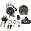 One by camamoto Kit Serrature Completo Blocchetto Chiavi avviamento (cod 77208220 con Tappo Benzina e sportello Porta Oggetti Compatibile con Yamaha aerox/MBK Nitro dal 1997 al 2002)
