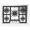 Ilve Piano cottura a gas filotop Professional Plus HCPT75D in acciaio inox da 72 cm