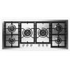 Ilve Piano cottura a gas filotop Professional Plus HCPT125DD in acciaio inox da 118 cm