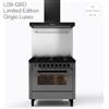 Ilve Cucina L09-GRD Pro Line L096WM3 con forno elettrico e piano cottura a 6 fuochi da 90 cm - Limited Edition Grigio Lusso