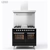 Ilve Cucina LD10 Pro Line LD10FWMP con forno elettrico e piano cottura a 6 fuochi con fry top da 100 cm