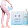 Lua Body Pantaloni Drenanti Intensivi + Liquido Drenante - 5 Trattamenti - Kit Anticellulite Professionale con Leggings Drenanti Riutilizzabili EFFETTO FREDDO e Lozione Crio (Kit Snellente per Gambe Gonfie)
