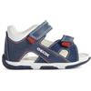 Geox B Sandal Tapuz Boy A, Primi Passi Bimbo 0-24, Marrone/Blu (Caramel/Navy 5Gf4), 18 EU