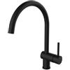 Paffoni Miscelatore per lavello Paffoni Light canna orientabile nero LIG280NO
