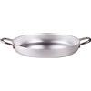 Baldassare Agnelli Pentole Agnelli PCMX01038 Tegame Alluminio 2 Maniglie, Inox, 38 cm