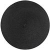 Huayuehong Tovaglietta Rotondo Tappetino Tondo con Isolamento Termico Tappetino da Tavolo in Pp Stile Giapponese Set da 4 Pezzi-Nero (38 Cm)