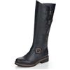 Remonte donna Stivali R6590, signora Stivali invernali,soletta removibile,stivali invernali,stivali allacciati,foderati,caldi,schwarz,37 EU / 4 UK