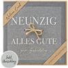 bsb - Biglietto per il 90° compleanno - Nature Card - Biglietti di compleanno sostenibili con busta - Biglietto di auguri per uomini e donne - Biglietto di auguri 15,5 x 15,5 cm