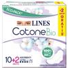 Lines Cotone Bio Assorbente ultra con ali in cotone biologico 12 pezzi