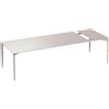 Fast Allsize Tavolo rettangolare allungabile in alluminio verniciato 58R22A