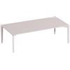 Fast Allsize Tavolo basso rettangolare in alluminio verniciato 56R12A