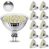 HiBay 10 Lampadina LED GU5.3 MR16 12V,4W Equivalente a 35W Alogena,400LM Luce Bianco Freddo 6000K,220V-240V,Lampadine Faretto LED GU5.3 per Plafoniera,LED Spot Lampada Sostituiscono,Non Dimmerabile