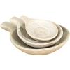 Biscottini Piatti Decorativi da Parete 31x24x16 cm | Piatti da Appendere Marmo | Piatto Decorativo centrotavola Bianco