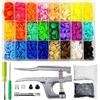 TmppDeco 460 Sets Bottoni Automatici a Pressione in Plastica con Pinze, TmppDeco T5 12mm 24 Colori Bottoni a Pressione per Cucito, Abbigliamento, Artigianato