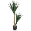HJH Office Pianta artificiale YUCCA palma altezza 135 cm verde palma giglio albero artificiale grande pianta da interno artificiale, 871007