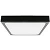 V-TAC VT-8630B-SQ Plafoniera led 30W IP44 quadrata NERA 360° design moderno 100lm/W colore nero 6500K - sku 7650