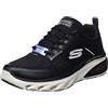 Skechers Glide-step Flex Air, Sneaker Uomo, Black White, 42 EU