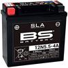 BS Battery Batteria moto BS SLA 12N5.5-4A AGM - Senza manutenzione - 12 V 5.5 Ah - Dimensioni: 135 x 60 x 130 mm compatibile con Moto GUZZI TT 125