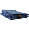Gözze - Guanto da Bagno New York, Set da 4 Pezzi, Morbido e Assorbente, 100% Cotone, 17 x 24 cm - Blu Fiordo