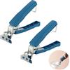 Deautie 2 Pezzi Pinza Prendi Teglie con Manico Antiscivolo, Pinza per Il Vassoio con Silicone, Pinze da Cucina Retriever, per Ciotola Calda, Microonde, Forno, Pentole(Blu Scuro)