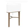 Colavene - Struttura Legno FRASSINO NATURALE per Lavabo Tino o Tina
