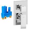 Paffoni Miscelatore ad incasso per doccia Paffoni Level 3 uscite cromato LES019CR